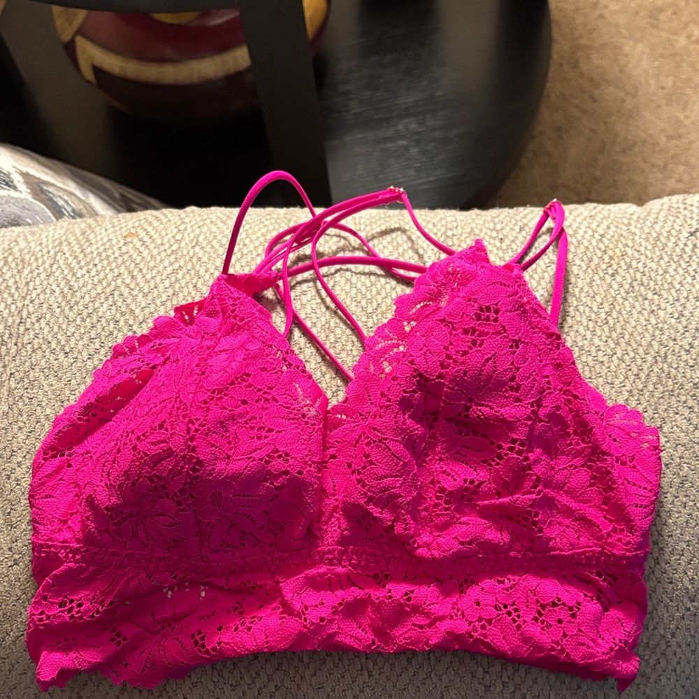 Victoria's Secret Fuchsia Lace Bralette